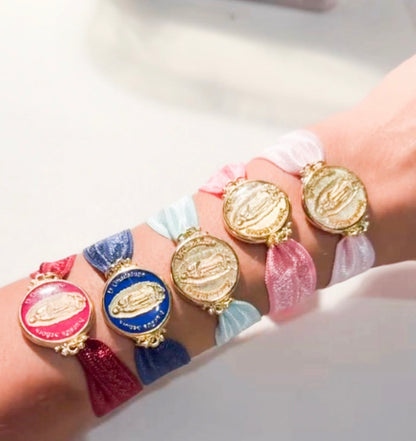 Pulsera Virgen de Elástico