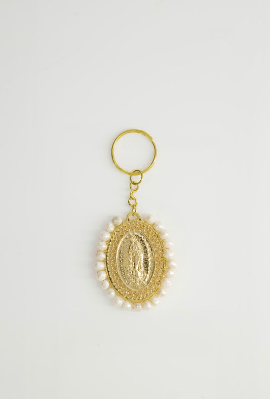 Llavero Virgen de Guadalupe Perla de Río