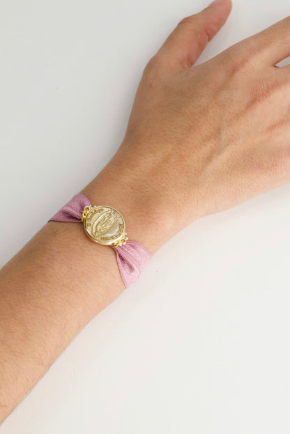 Pulsera Virgen de Elástico